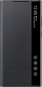 Smart Clear View Cover для Samsung Note20 (черный)